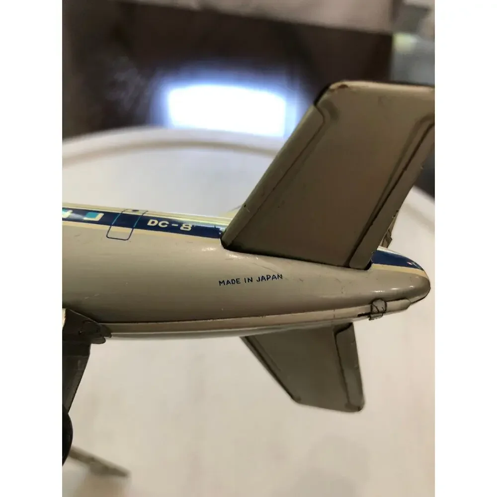 Vintage Japan Tin United Airlines Airplane Tin Toy United N80001 DC 8